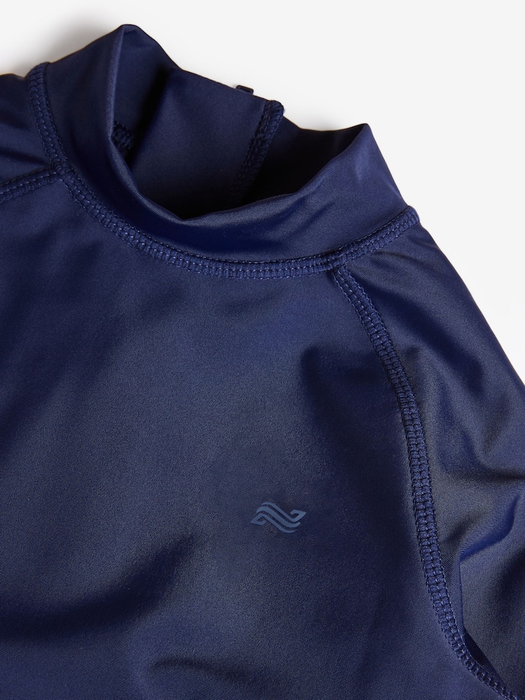 Navy Long Sleeve Rash Vest (1.5-16yrs) - Image 5 of 5