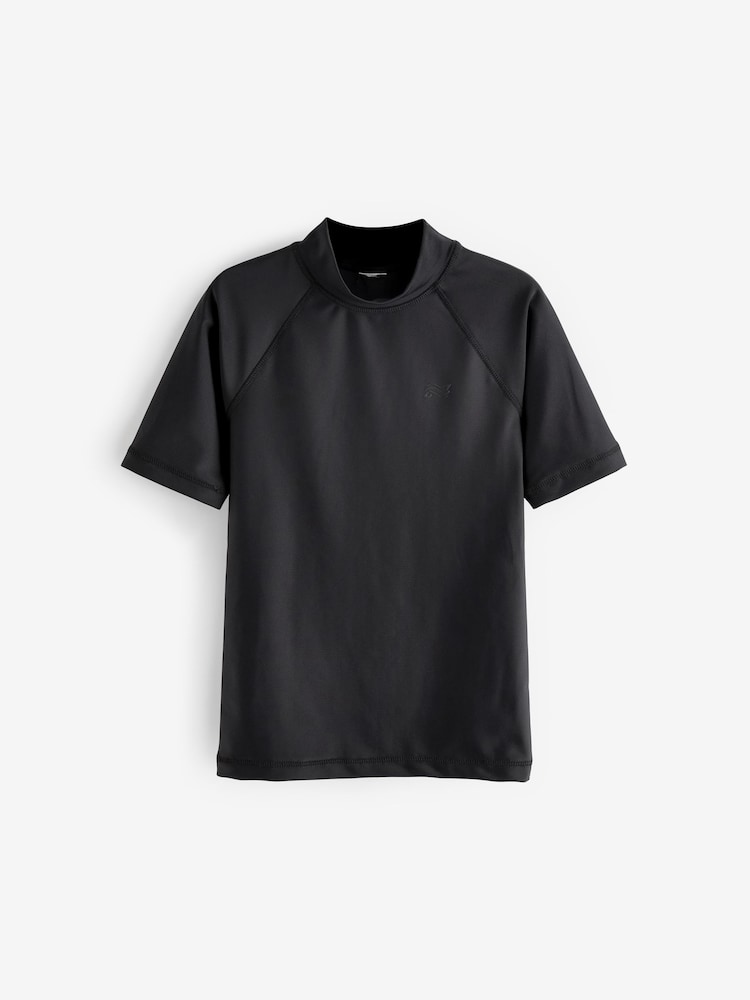Black Short Sleeve Rash Vest (1.5-16yrs) - Image 4 of 6