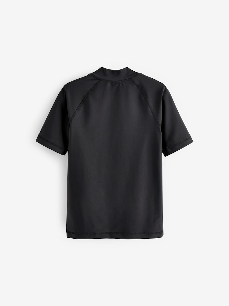 Black Short Sleeve Rash Vest (1.5-16yrs) - Image 5 of 6