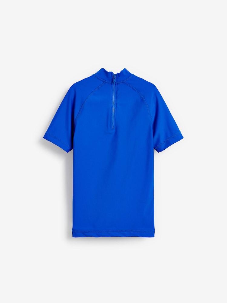 Cobalt Blue Short Sleeve Rash Vest (1.5-16yrs) - Image 5 of 6