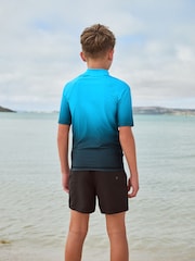 Blue Ombre Short Sleeve Rash Vest (1.5-16yrs) - Image 3 of 8