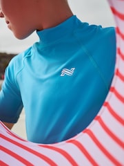 Blue Ombre Short Sleeve Rash Vest (1.5-16yrs) - Image 4 of 8