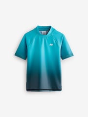 Blue Ombre Short Sleeve Rash Vest (1.5-16yrs) - Image 5 of 8