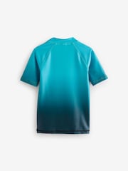 Blue Ombre Short Sleeve Rash Vest (1.5-16yrs) - Image 6 of 8