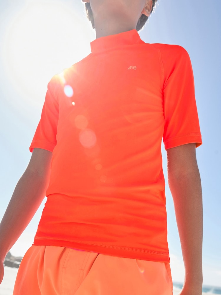 Orange Short Sleeve Rash Vest (1.5-16yrs) - Image 1 of 1