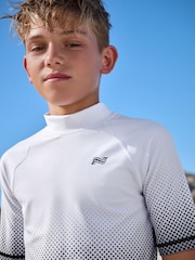 Black and White Ombre Short Sleeve Rash Vest (1.5-16yrs) - Image 3 of 7