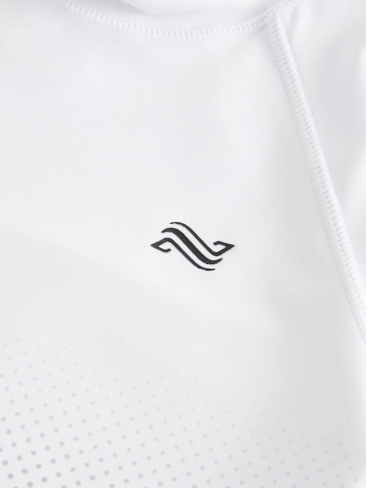 Black and White Ombre Short Sleeve Rash Vest (1.5-16yrs) - Image 7 of 7