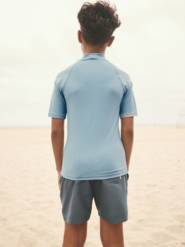 Grey Short Sleeve Rash Vest (1.5-16yrs) - Image 3 of 8