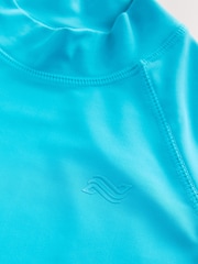 Turquoise Blue Short Sleeve Rash Vest (1.5-16yrs) - Image 6 of 7