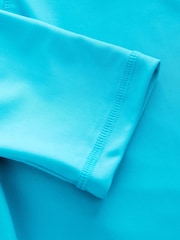 Turquoise Blue Short Sleeve Rash Vest (1.5-16yrs) - Image 7 of 7