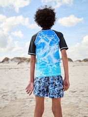 Blue Sonic Rash Vest (3-16yrs) (3-16yrs) - Image 2 of 8