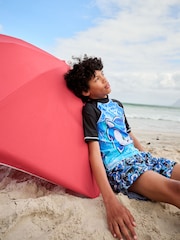 Blue Sonic Rash Vest (3-16yrs) (3-16yrs) - Image 3 of 8