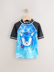 Blue Sonic Rash Vest (3-16yrs) (3-16yrs) - Image 5 of 8