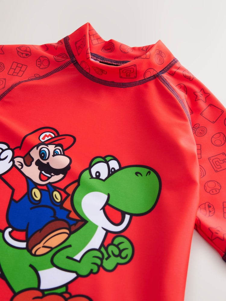 Rouge Mario - Débardeur anti-UV (3-16ans) (3-16ans) - Image 6 of 7