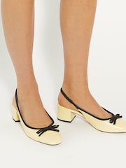 Rumena - Dune London Elegantne superge s sprednjim lokom - Slika 1 iz 6