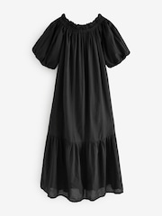 Black Off Shoulder Maxi Dress - Image 6 of 8
