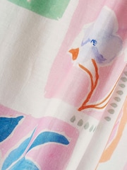 River Island White Sun Shell T-Shirt & Woven Trouser Set - Image 4 of 4