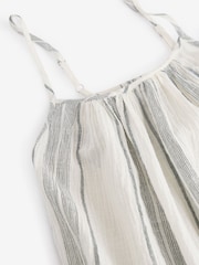 כחול  - Volume Cotton Maxi Dress - Image 8 of 9