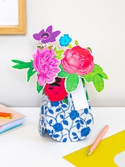 Hallmark Multi 3D Pop-Up Patterned Vase Paper Gift Flowers - Image 1 of 4