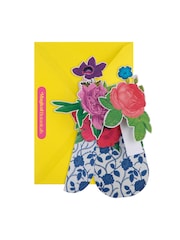 Hallmark Multi 3D Pop-Up Patterned Vase Paper Gift Flowers - Image 3 of 4