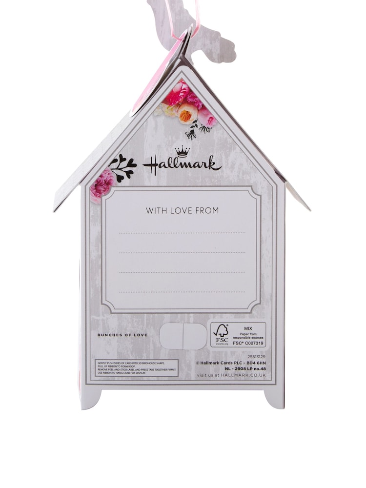 Hallmark White Birthday Card for Mum 3D Birdhouse Design - Image 4 of 4