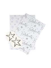 Hallmark White Celebration Gift Bag, Bottle Bag And Gift Wrap Set - Image 4 of 4
