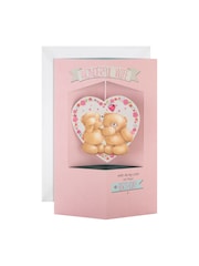 Hallmark Pink Wife 3D Forever Friends Design Birthday Card - Image 2 of 4