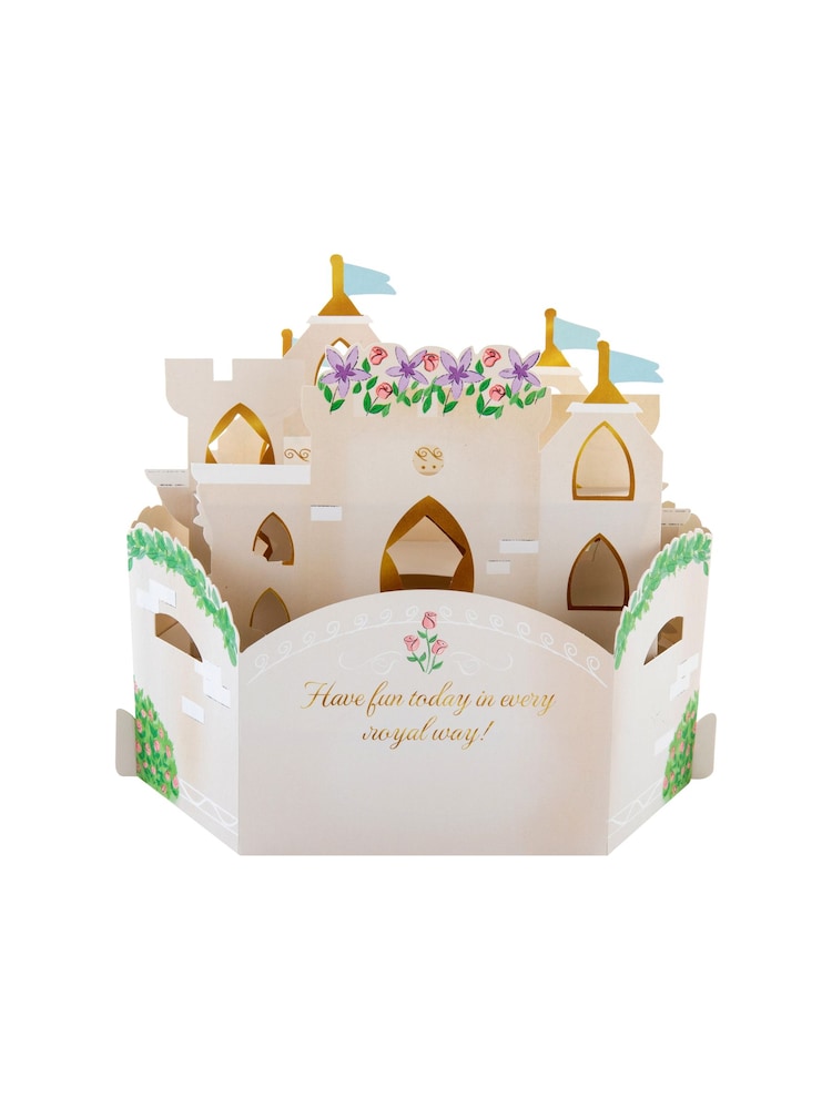 Hallmark White Birthday Card 3D Pop-Up Disney Princesses Design - Image 4 of 4