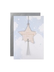 Hallmark Grey Christening Contemporary 3D Star Design Card - Image 2 of 4