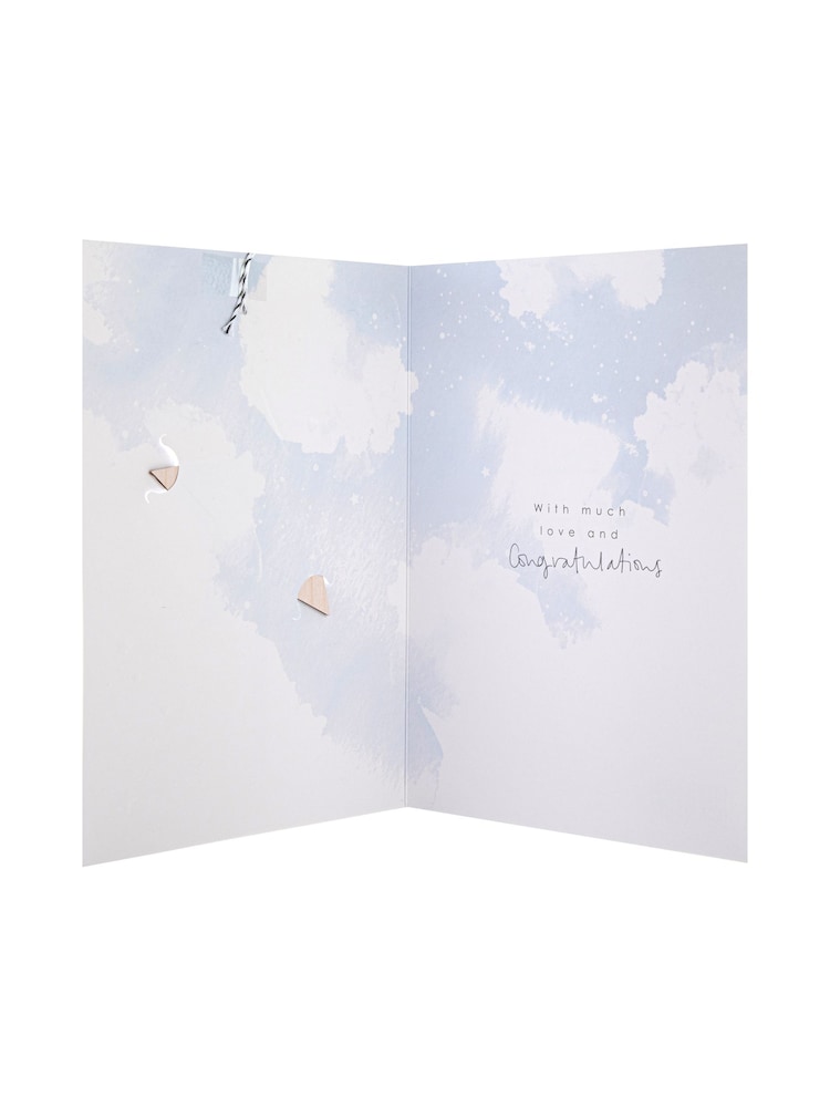 Hallmark Grey Christening Contemporary 3D Star Design Card - Image 4 of 4