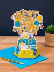 Hallmark Multi Birthday Card 3D Pop-Up Celebration Banner Design - Image 1 of 4