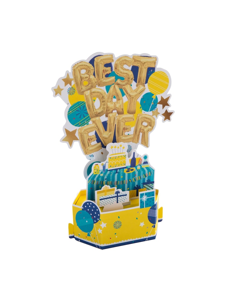 Hallmark Multi Birthday Card 3D Pop-Up Celebration Banner Design - Image 2 of 4