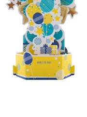 Hallmark Multi Birthday Card 3D Pop-Up Celebration Banner Design - Image 4 of 4