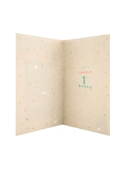 Hallmark Pink Granddaughter Winnie The Pooh 1st Birthday Card - Image 4 of 4