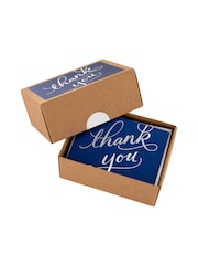Hallmark Blue Thank You Cards with Foil Script Design 40 Pack - Image 2 of 4