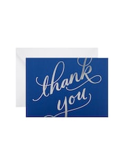 Hallmark Blue Thank You Cards with Foil Script Design 40 Pack - Image 3 of 4