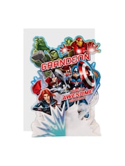 Hallmark Multi Birthday Card for Grandson 3D Marvel Avengers - Image 3 of 4