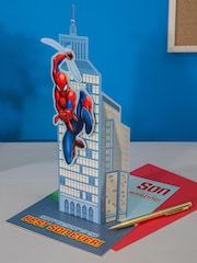 Hallmark Multi Birthday Card for Son 3D Marvel Spider- Man - Image 1 of 4