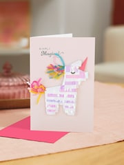 Hallmark Multi Birthday Card Unicorn Piñata Design - Image 1 of 4