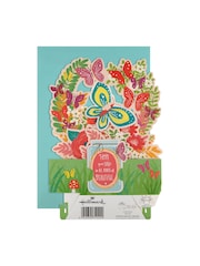 Hallmark Multi Birthday Card 3D Pop-up Butterfly And Flowers - Image 3 of 4