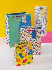 Hallmark Set of 4 Multi Gift Bags In 4 Stylish Birthday Designs - Image 1 of 4