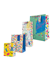 Hallmark Set of 4 Multi Gift Bags In 4 Stylish Birthday Designs - Image 2 of 4