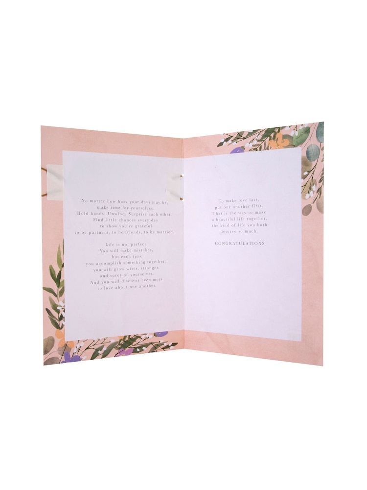 Hallmark Pink Wedding Day Card Traditional Written Verse Design - Image 4 of 4