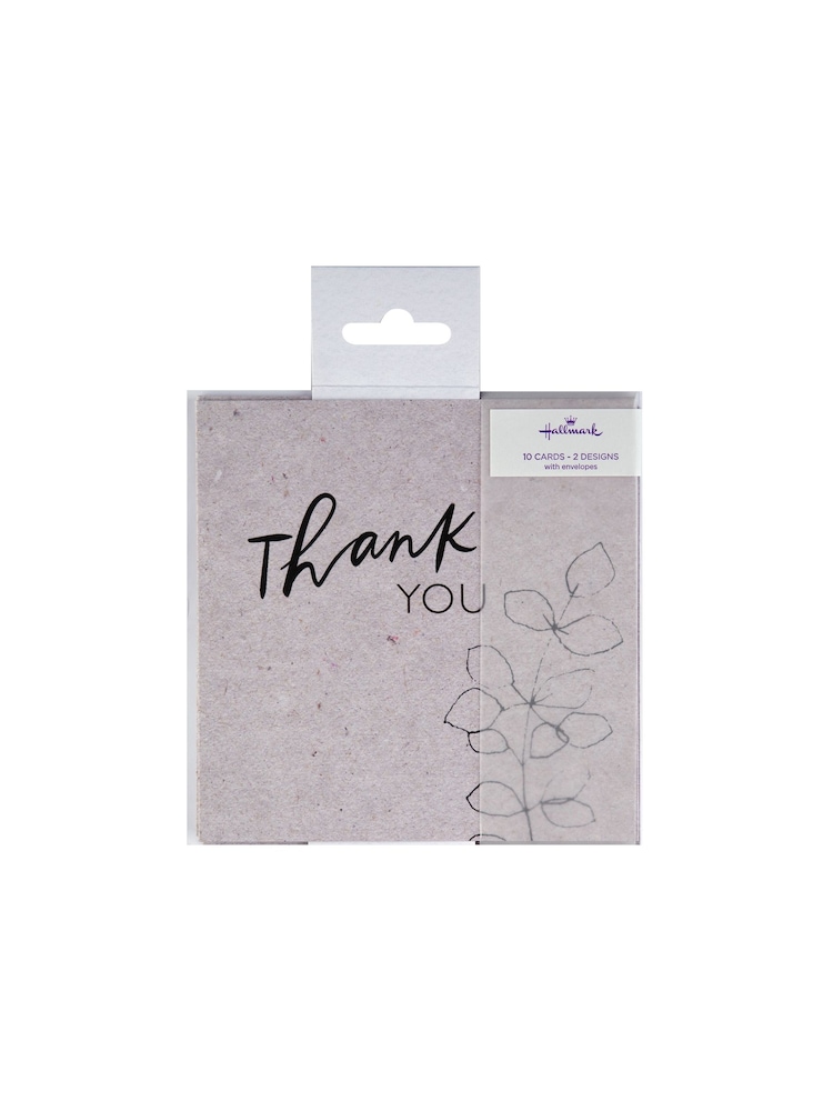 Hallmark Multi Thank You In 2 Classic Designs Cards 10 Pack - Image 2 of 4