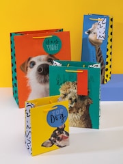 Hallmark Multi 4 Funny Animal Designs Gift Bags Set of 4 - Image 1 of 4