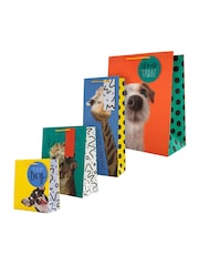 Hallmark Multi 4 Funny Animal Designs Gift Bags Set of 4 - Image 2 of 4