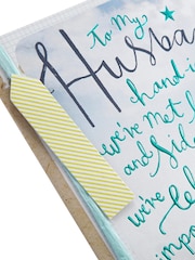 Hallmark Blue Birthday Card for Husband Contemporary Text Design - Image 3 of 4