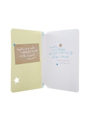 Hallmark Blue Birthday Card for Husband Contemporary Text Design - Image 4 of 4
