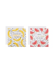Hallmark Multi 2 Bold Fruit Designs Birthday Cards 10 Pack - Image 3 of 4