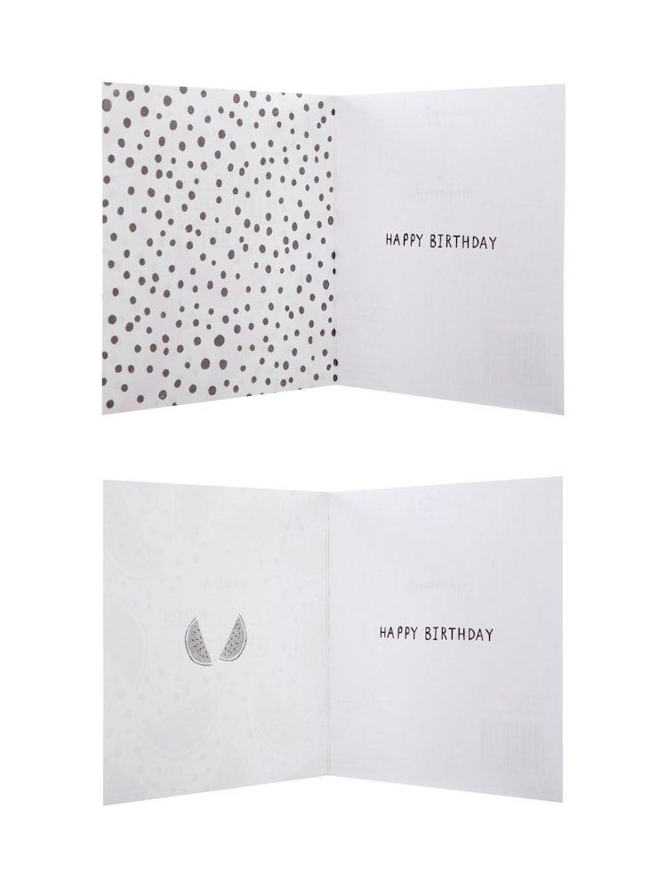 Hallmark Multi 2 Bold Fruit Designs Birthday Cards 10 Pack - Image 4 of 4